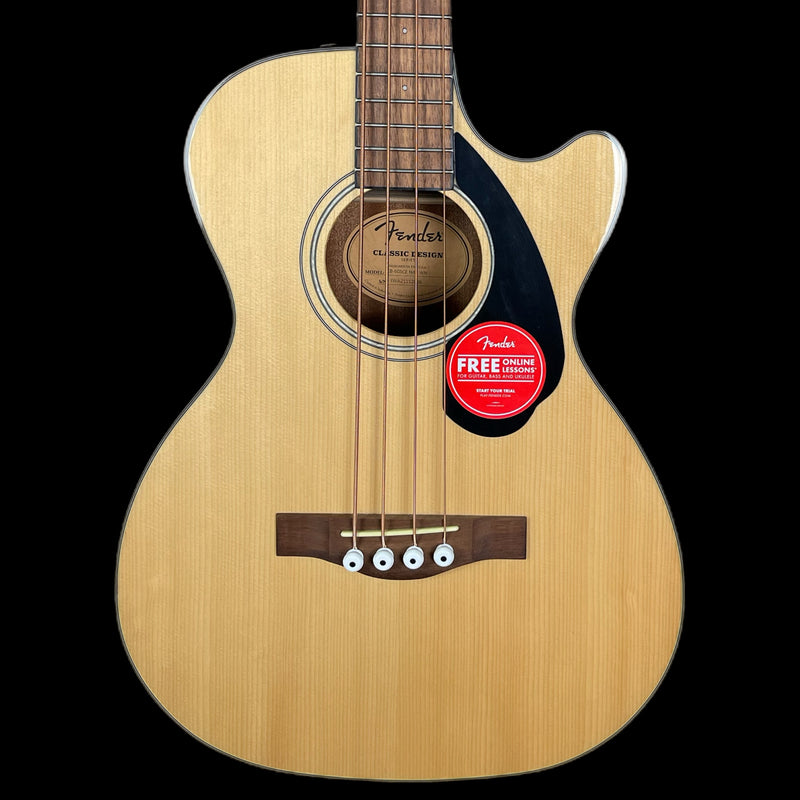 Fender CB-60SCE Classic Design Acoustic Bass in Natural