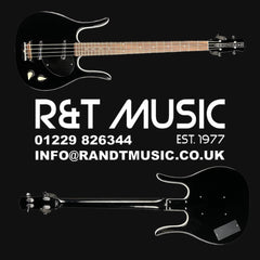 Danelectro 58 Longhorn Short Scale Bass in Black