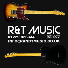 G&L Tribute ASAT Classic Bluesboy Semi Hollow Electric Guitar in 3 Tone Sunburst Maple Fingerboard