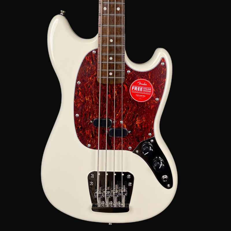 Squier Classic Vibe 60s Mustang Bass in Olympic White