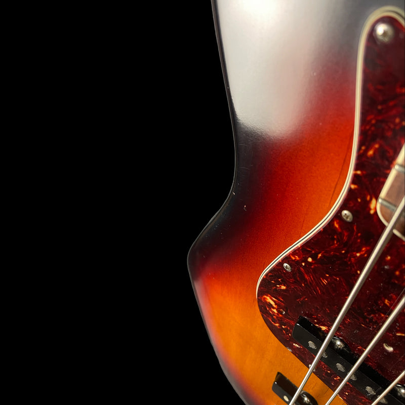 Fender American Standard Jazz Bass 3 Tone Sunburst 2008 with American Dlx Neck and Badass Bridge