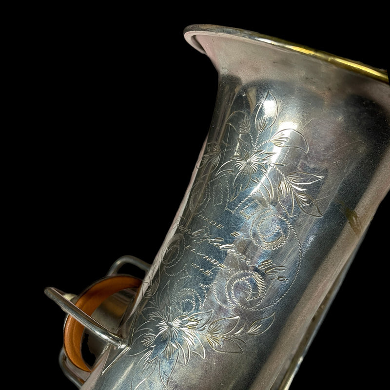 ELKHART 1920's Alto Saxophone ,  Frank Holton ,Vintage Made in U.S.A. w/ Case
