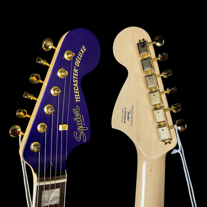 Fender Squier Limited Edition Paranormal Troublemaker Telecaster Deluxe Electric Guitar in Purple Metallic