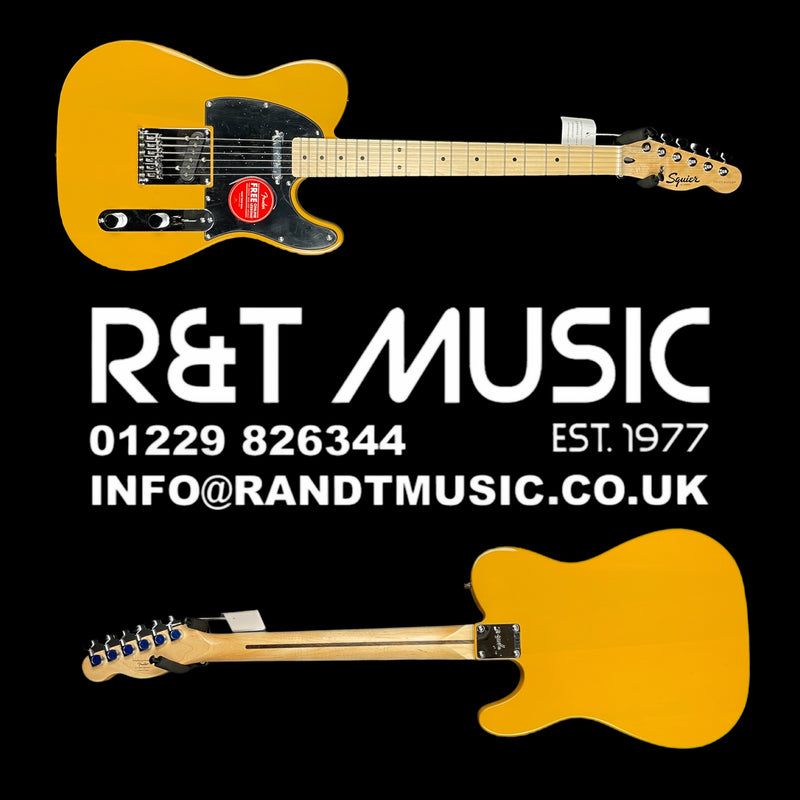 Squier Sonic Telecaster MN Electric Guitar in Butterscotch Blonde