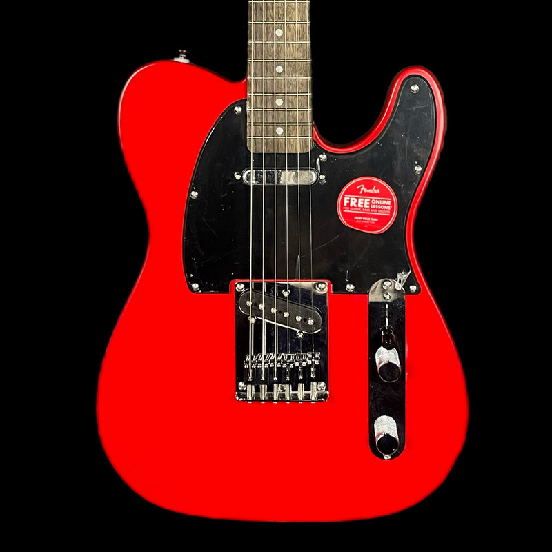 Squier by Fender Sonic Telecaster Electric Guitar, Laurel Fingerboard In Torino Red