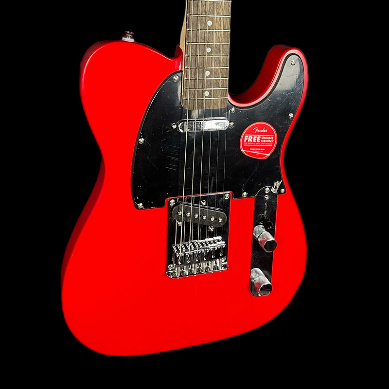 Squier by Fender Sonic Telecaster Electric Guitar, Laurel Fingerboard In Torino Red