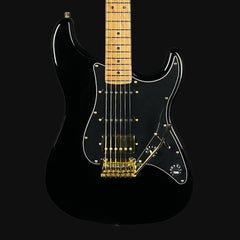JET Guitars JS-400 HSS Roasted Maple Electric Guitar, Black