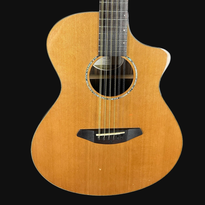 Breedlove Solo Concert CE 12-String Cedar Top Electro-Acoustic Guitar In Natural W/ Gig Bag