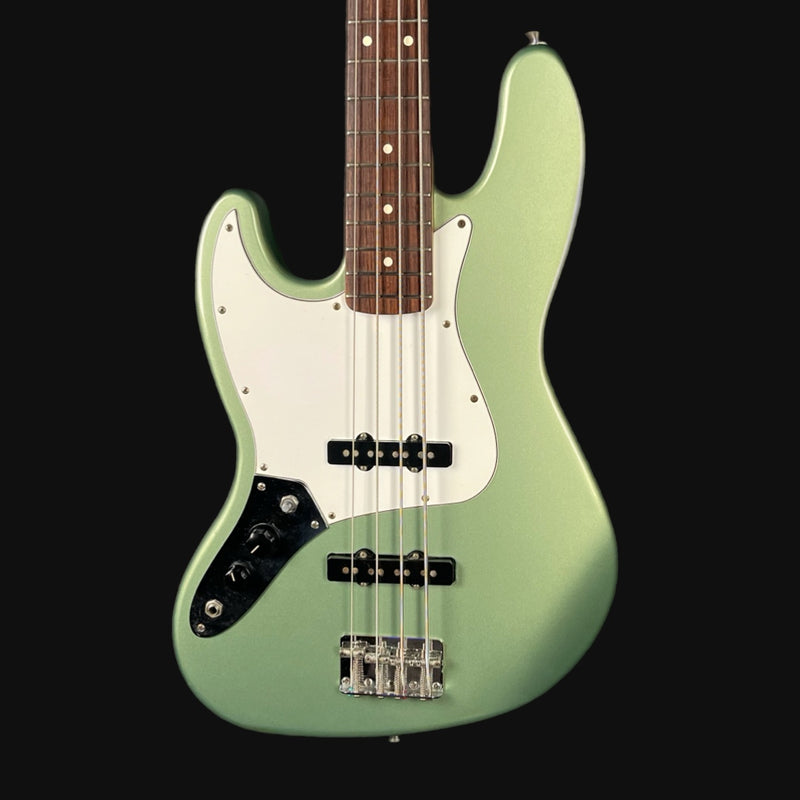 Fender 2001 MIM Standard Jazz Bass  - Sage Green Metallic, Rosewood Left Hand