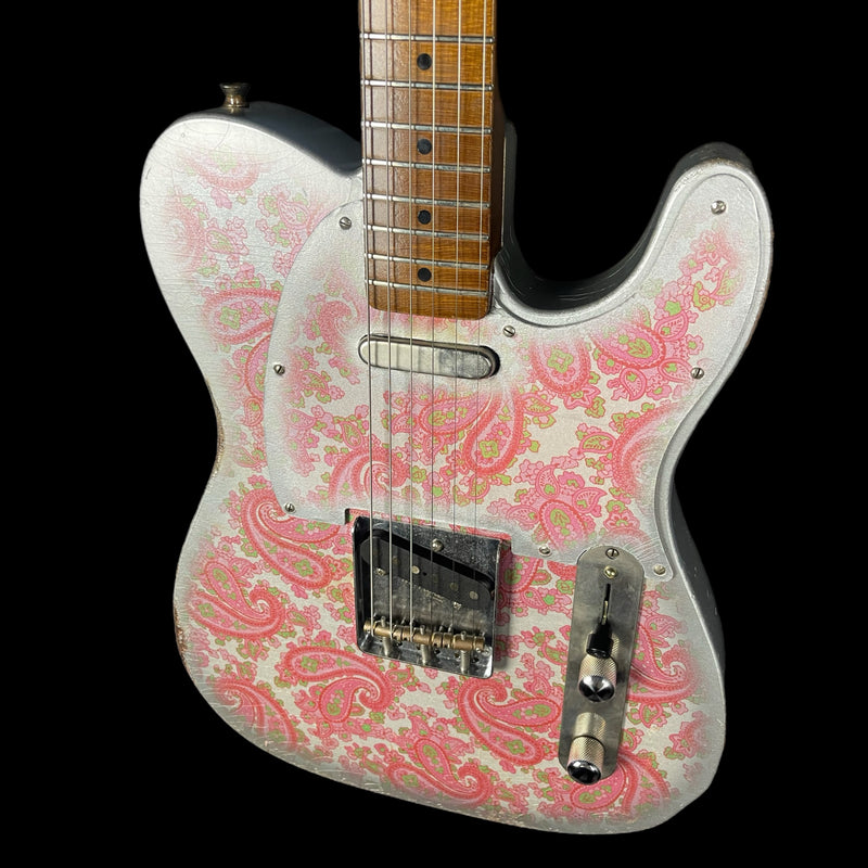 Kauffmann 56 T Silver Paisley Roasted Maple Electric Guitar