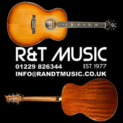 PRS SE Tonare T40E Electro Acoustic Guitar In Tobacco Burst W/ Case