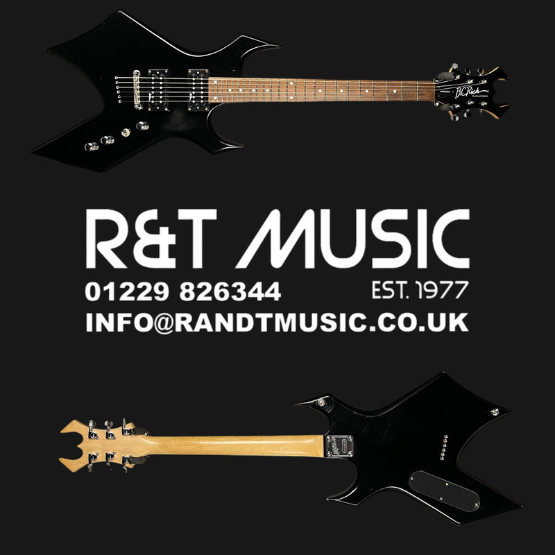 B.C. Rich Warlock Platinum Series Electric Guitar in Black Gloss