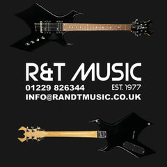 B.C. Rich Warlock Platinum Series Electric Guitar in Black Gloss