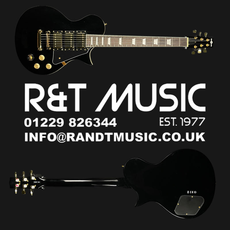 New Jersey Select Guitar by Gear4music In Black Gloss