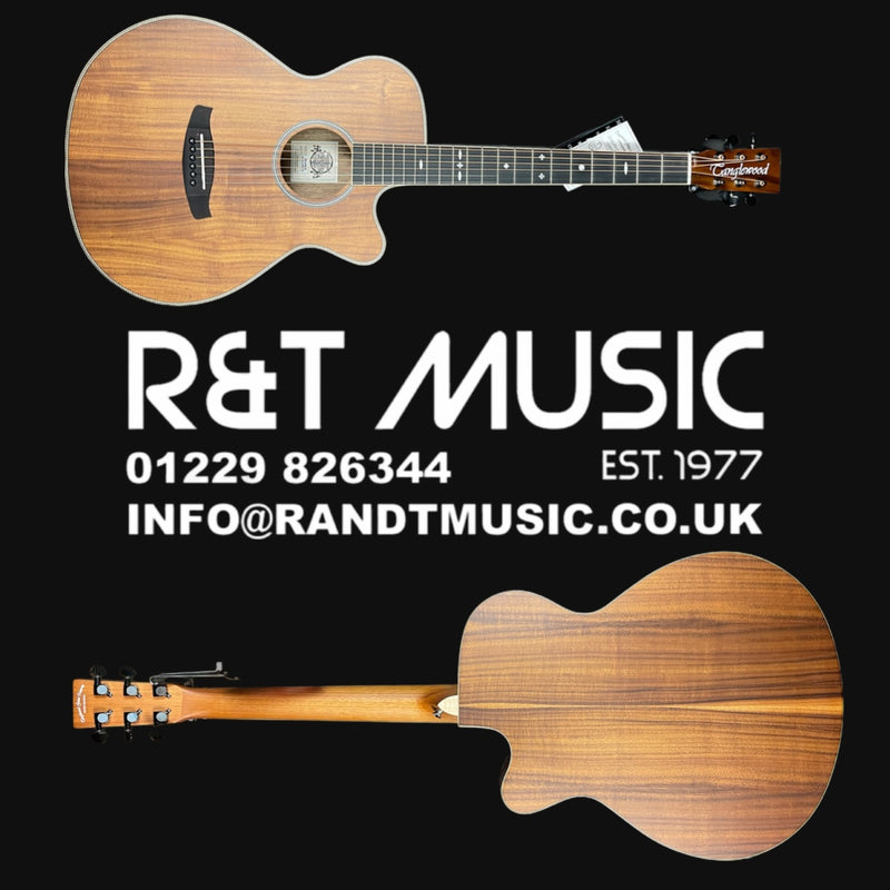 Tanglewood TRU4CEAK Reunion Super Folk Electro Acoustic Guitar, All Koa