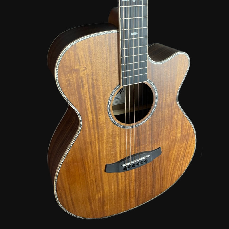 Tanglewood TRU4CEAK Reunion Super Folk Electro Acoustic Guitar, All Koa