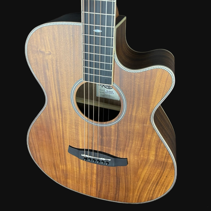 Tanglewood TRU4CEAK Reunion Super Folk Electro Acoustic Guitar, All Koa
