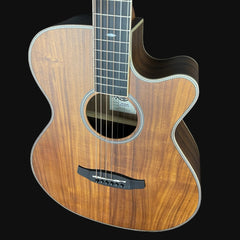 Tanglewood TRU4CEAK Reunion Super Folk Electro Acoustic Guitar, All Koa