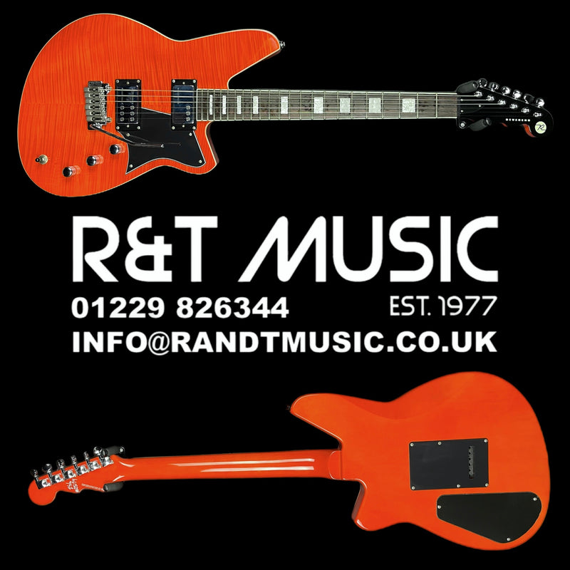 Reverend Bayonet RAHC Rock Orange Flame Maple w/Hardcase