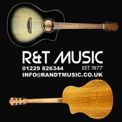 Washburn Bella Tono Vite S9V Acoustic-electric Guitar - Gloss Charcoal Burst