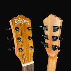 Washburn Suprema SC40SCE Bella Tono Studio Cutaway Solid Top Electro-Acoustic Guitar, Natural Gloss