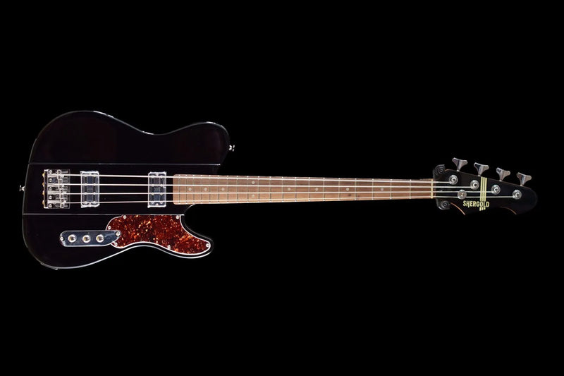 Shergold Telstar Standard Bass SBT14 in Black Gloss