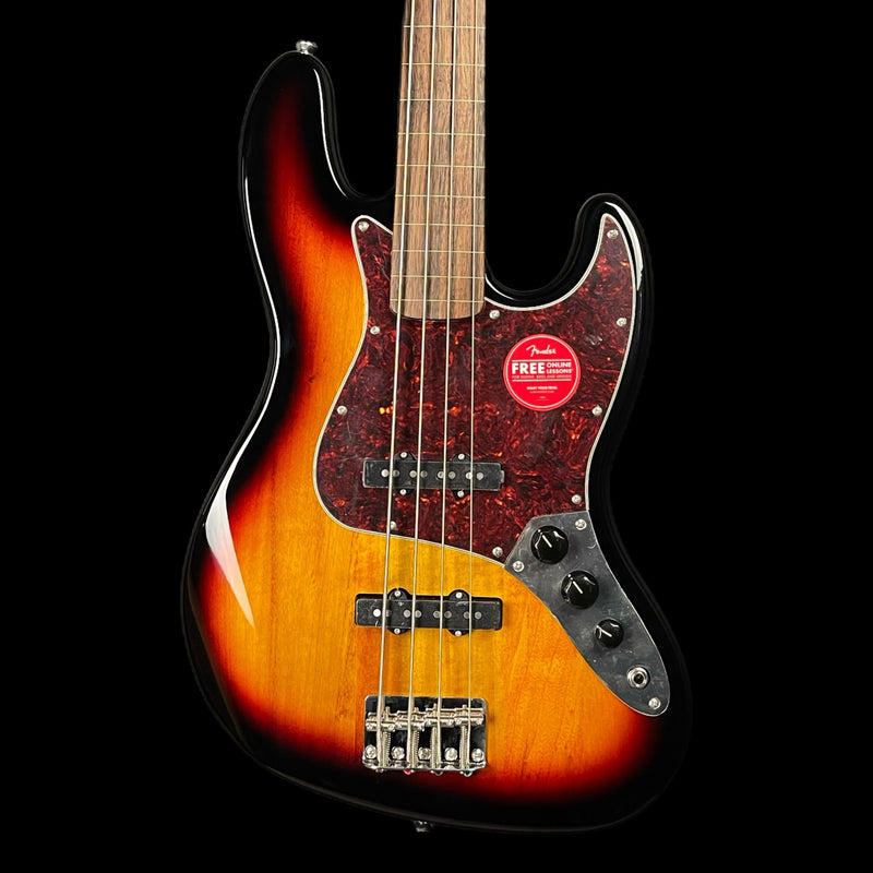 Fender Squier Classic Vibe '60s Jazz Bass Fretless 3-Colour Sunburst Electric Bass Guitar