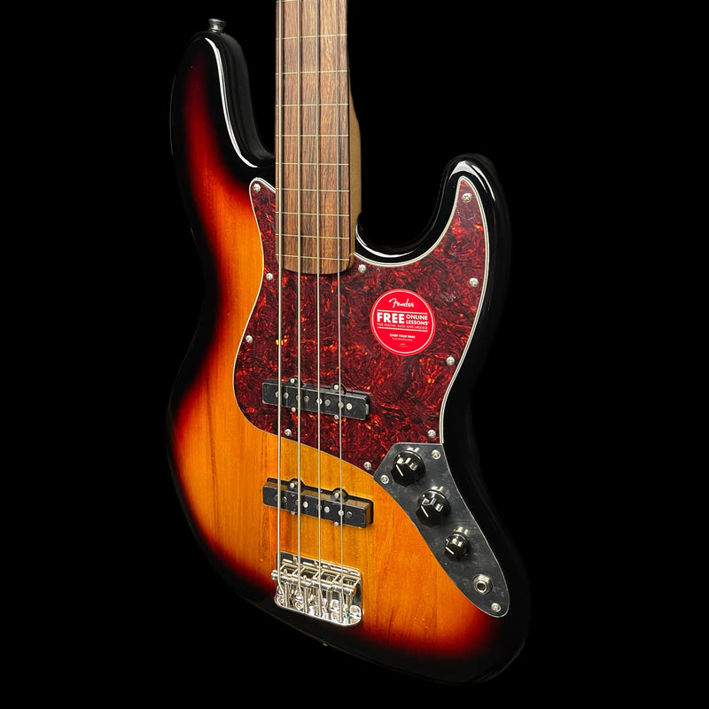 Fender Squier Classic Vibe '60s Jazz Bass Fretless 3-Colour Sunburst Electric Bass Guitar