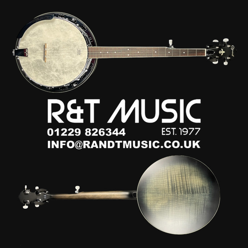 Ozark 2306G 5-String Banjo, Black