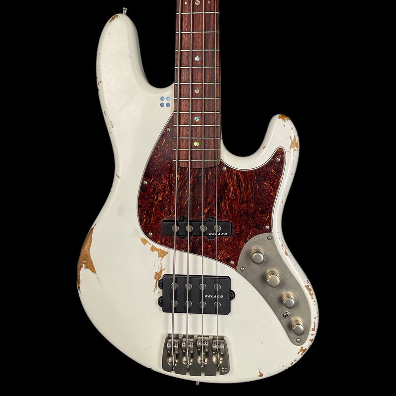 Sandberg TM4 Bass Hardcore Aged in Relic Virgin White w/ Gigbag