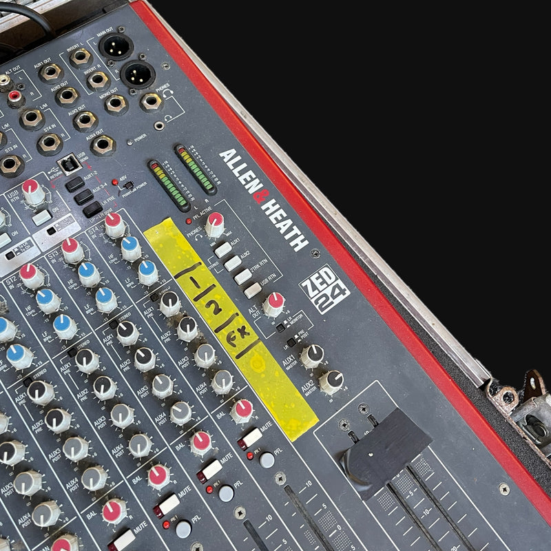 Allen and Heath ZED-24 Stereo Mixer W/ Flightcase