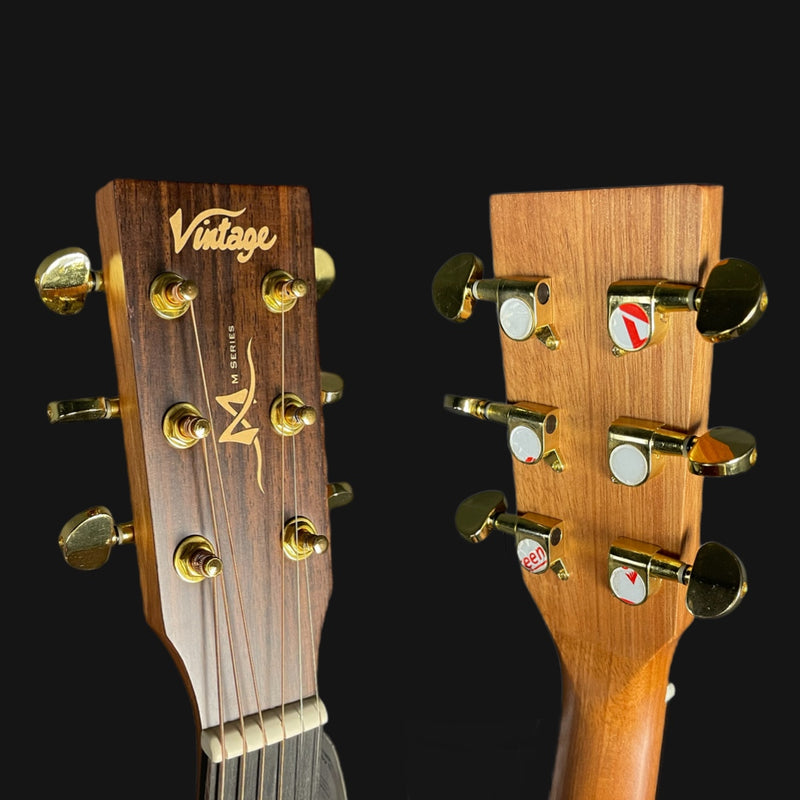 Vintage VE300MH Mahogany Series Electro Folk Guitar