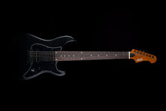 JET JS-407 7 String Electric Guitar in Matte Black