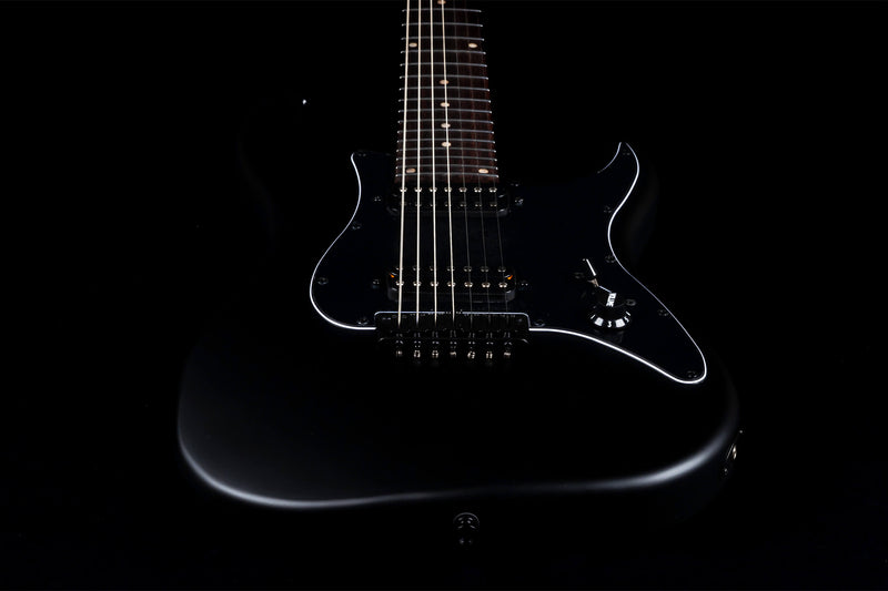 JET JS-407 7 String Electric Guitar in Matte Black