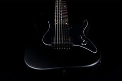 JET JS-407 7 String Electric Guitar in Matte Black