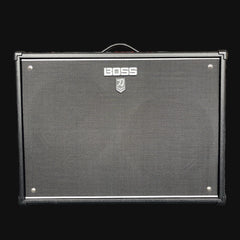 Boss guitar amplifier on a black background