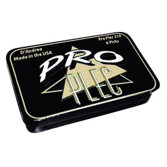 D'Andrea Pro Plecs Pick Tin ~ Large Round Triangle ~ 6 Picks