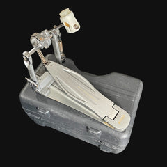 Drum pedal with stand on a clear background