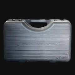 Black hard-shell case with 'speedcobra' branding on a black background