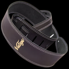 Vintage Leather Guitar Strap ~ Black