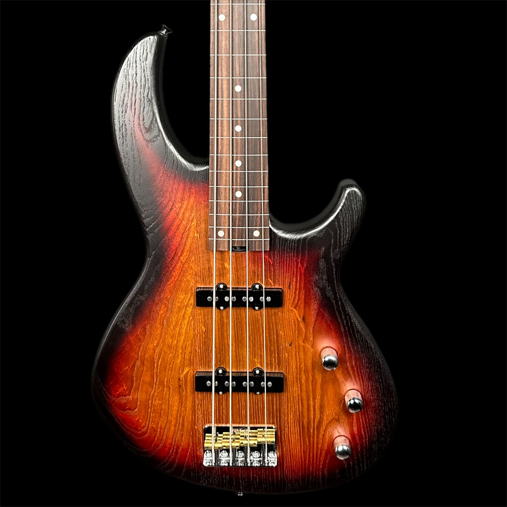 Aria 313 JP OPSB Fretless Bass Guitar in Open-Pore Sunburst
