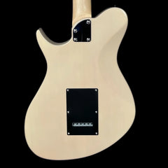 Aria Pro II Jet Baritone Electric Guitar in See Through Vintage White
