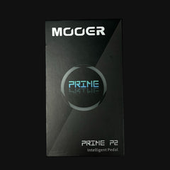 Mooer Prime P2 intelligent pedal packaging on a black background