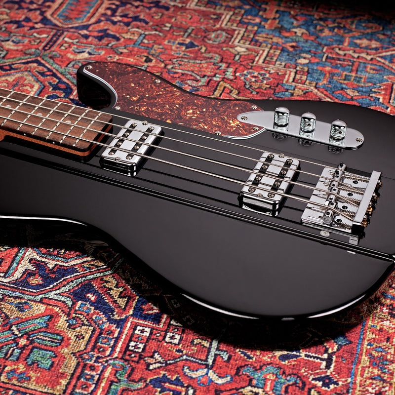 Shergold Telstar Standard Bass SBT14 in Black Gloss