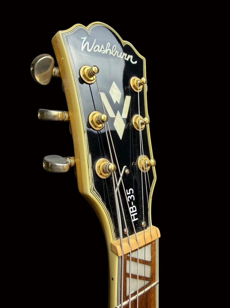 Washburn HB35 Hollowbody Electric Guitar in Natural | R and T Music
