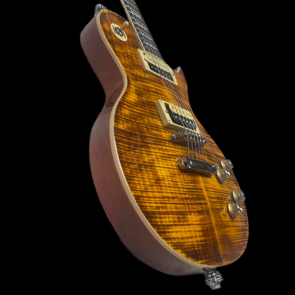Vintage V100 Guitar, Paradise Flamed Maple w/ Gigbag