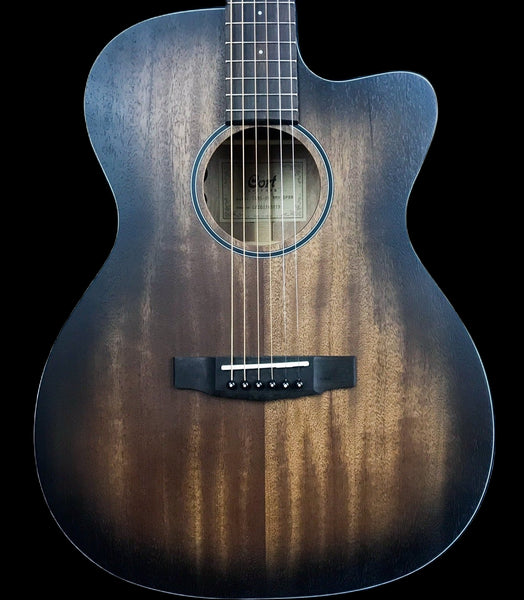 CORT CORE-OC AMH Western Guitar Open Pore Black Burst Preamp Bag