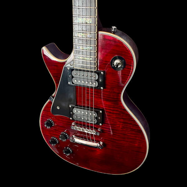 Sheridan Single Cutaway in Cherry Red Maple Tiger Stripe EMG HZ Pickups