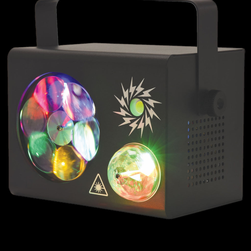 QTX Gobo Fireflash 4-in-1 LED & Laser Effect