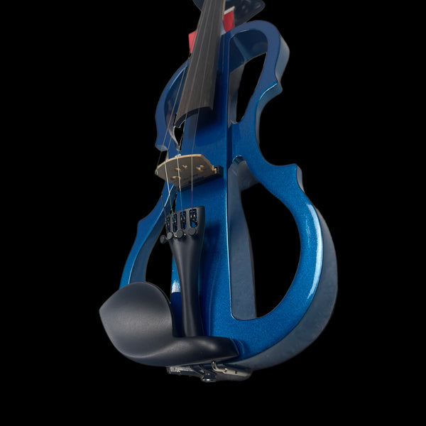 Stagg EVN X-4/4 MBL Electric Violin Set w/Case and Headphones - Metallic Blue